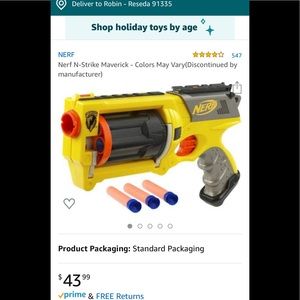 Nerf N-strike maverick gun